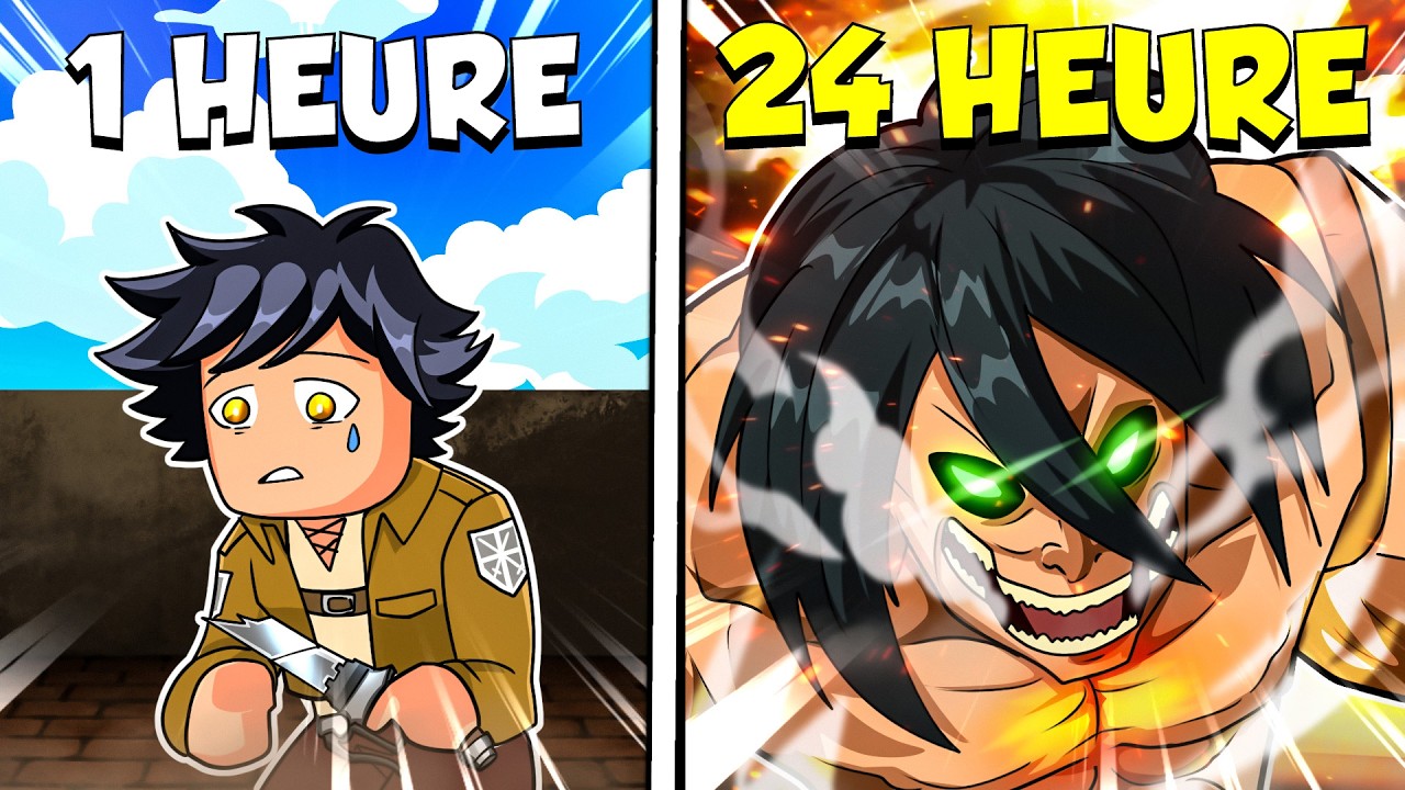 J'ai Survécu 24H dans L'ATTAQUE DES TITANS ! (Roblox)