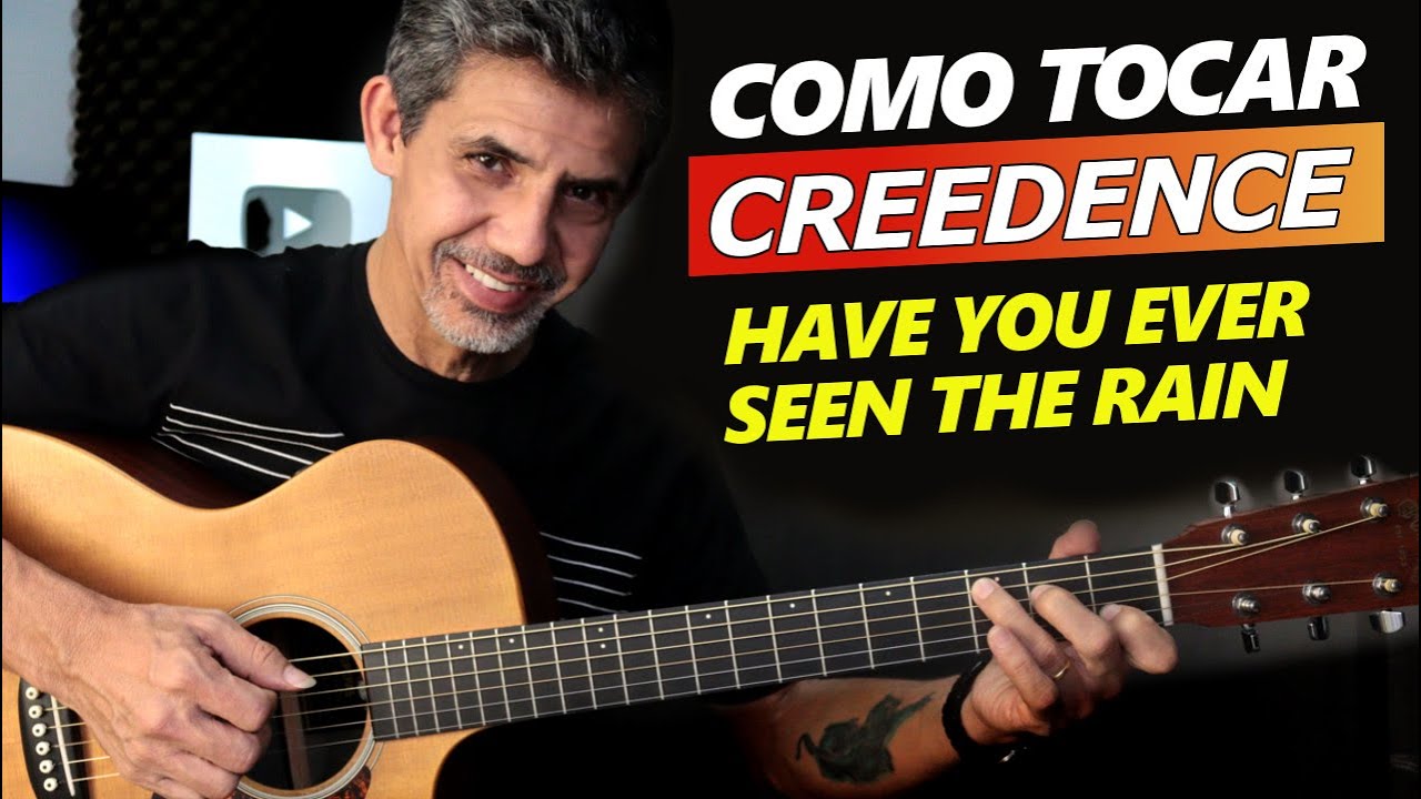 Como tocar no violão CREEDENCE -  Have You Ever Seen The Rain - Aula de violão - Cifra fácil😉🎸