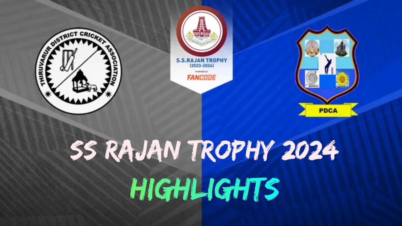 Thiruvarur vs Perambalur | SS Rajan Trophy T20 Tournament 2024 | Highlights | Iyarkaiadiyan