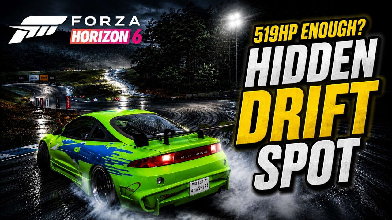 You Don't Need High Power to Explore FH6 &mdash; 519HP Eclipse Finds a Drift Circuit