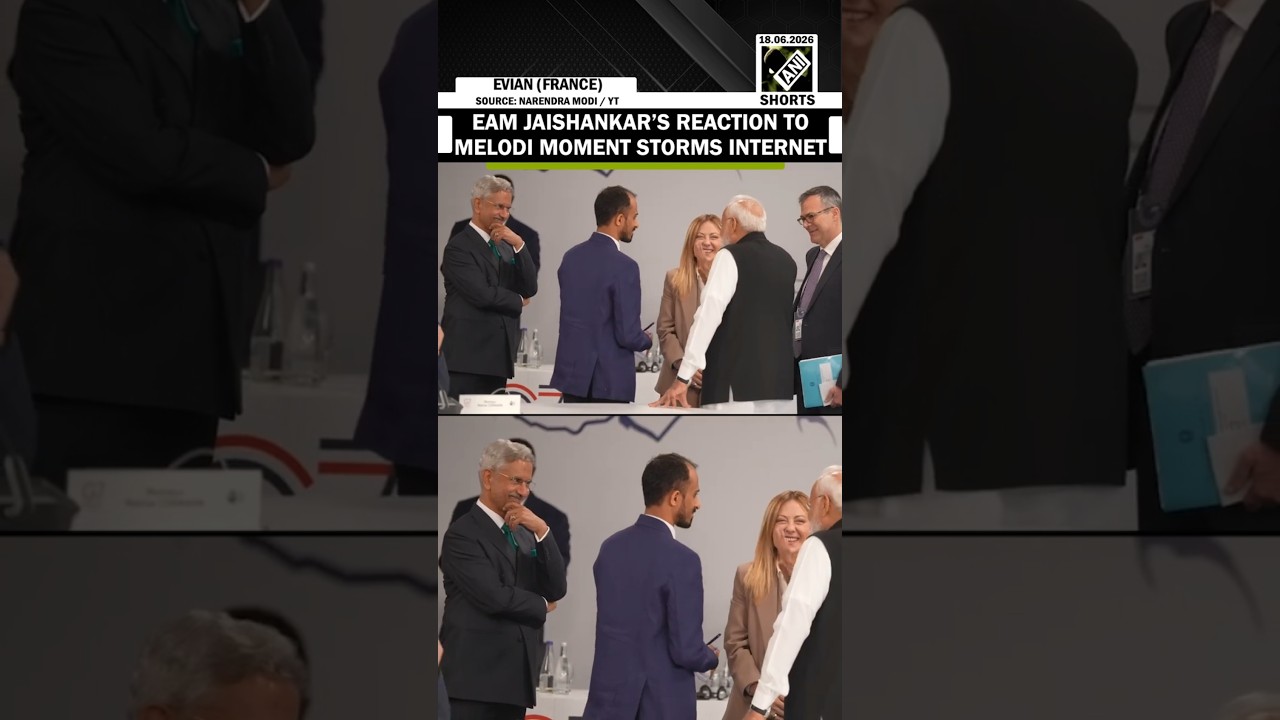 Watch! EAM Jaishankar&rsquo;s reaction to Melodi moment at G7 summit takes internet by storm