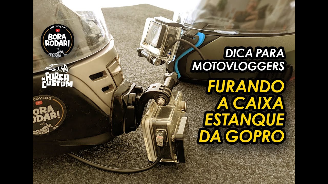 FURANDO A CAIXA ESTANQUE PARA MICROFONE EXTERNO NA GO PRO - #176