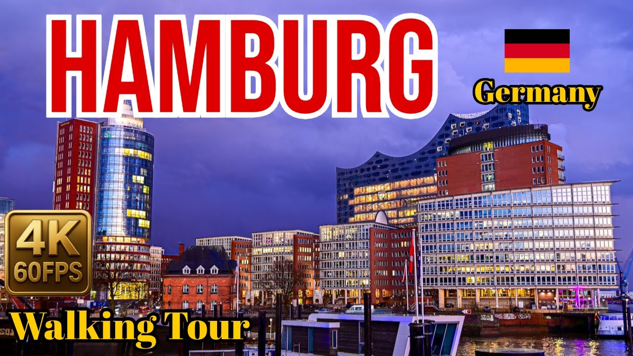 Hamburg Germany Walking Tour in 4K | Speicherstadt & Kontorhaus District, City Hall – March 2025