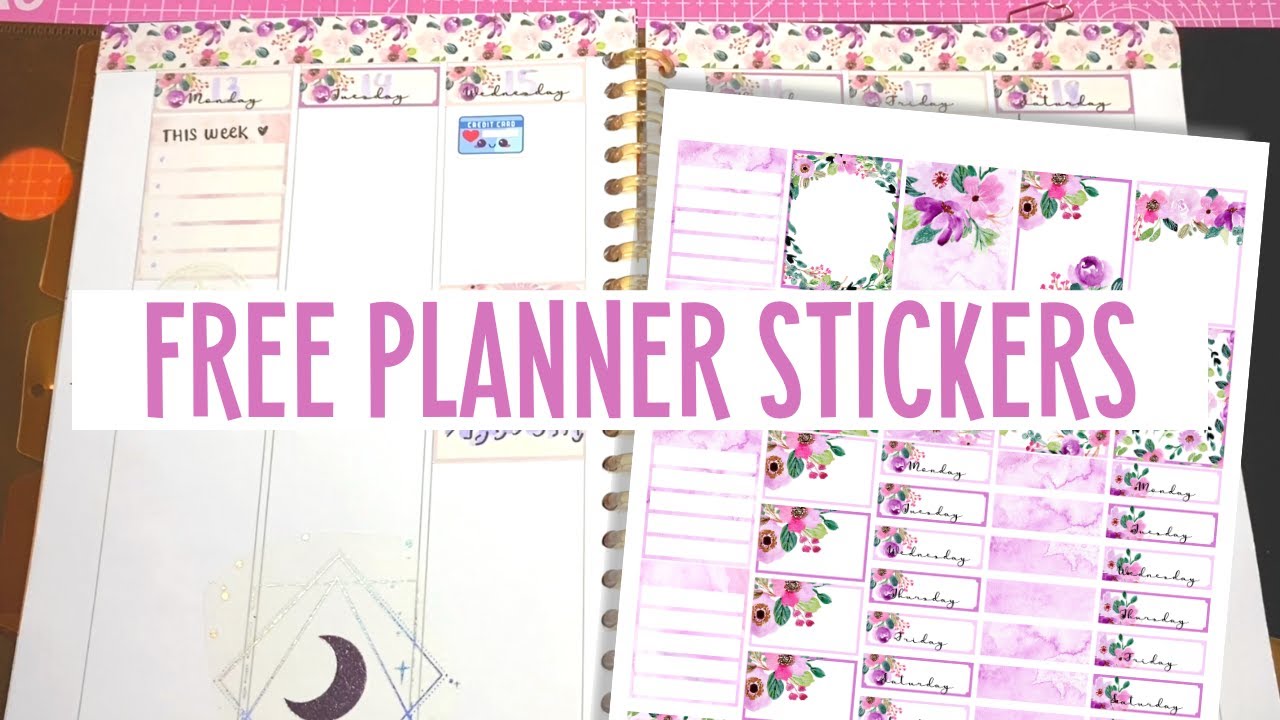 JULY PLAN WITH ME | FREE Printable Planner Stickers |  Weekly Spread Layout