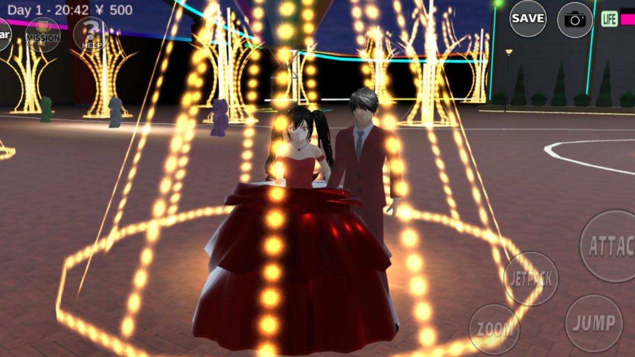 ❤️👑 Royal Red Couple Under the Golden Lights ✨