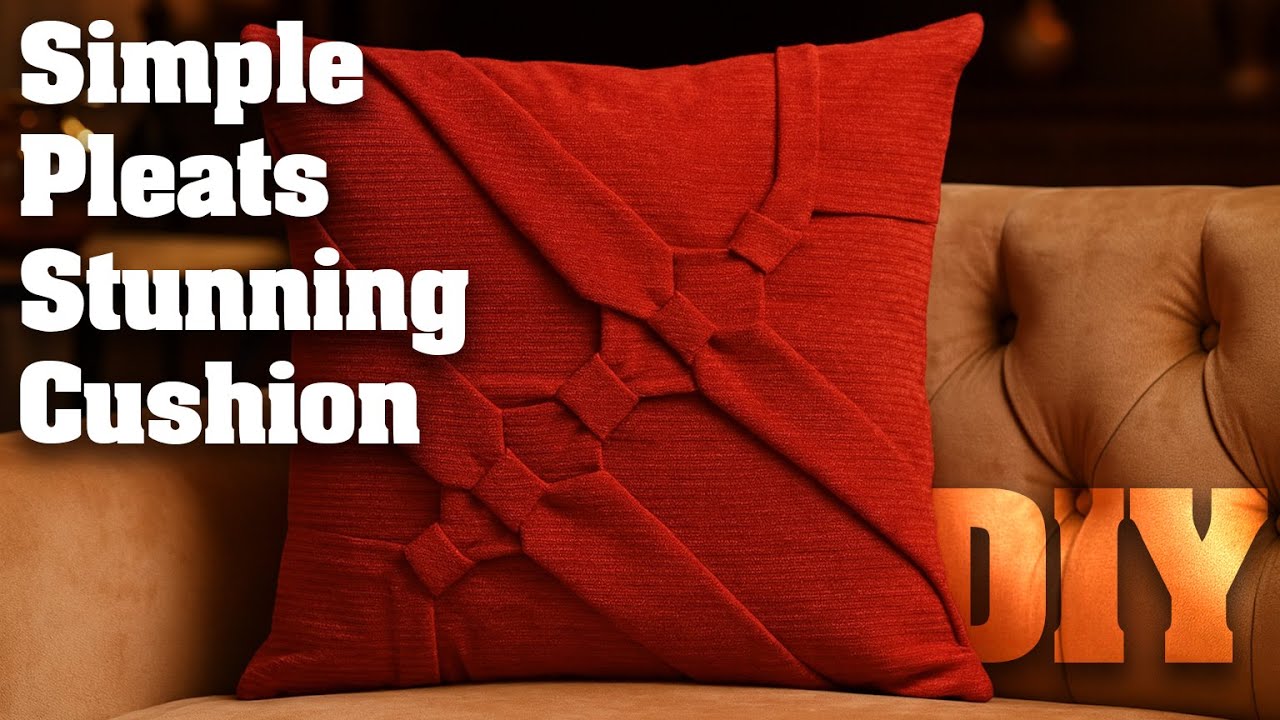 Elegant Knots, No Pattern—Make This Stunning Red Pillow from Scratch