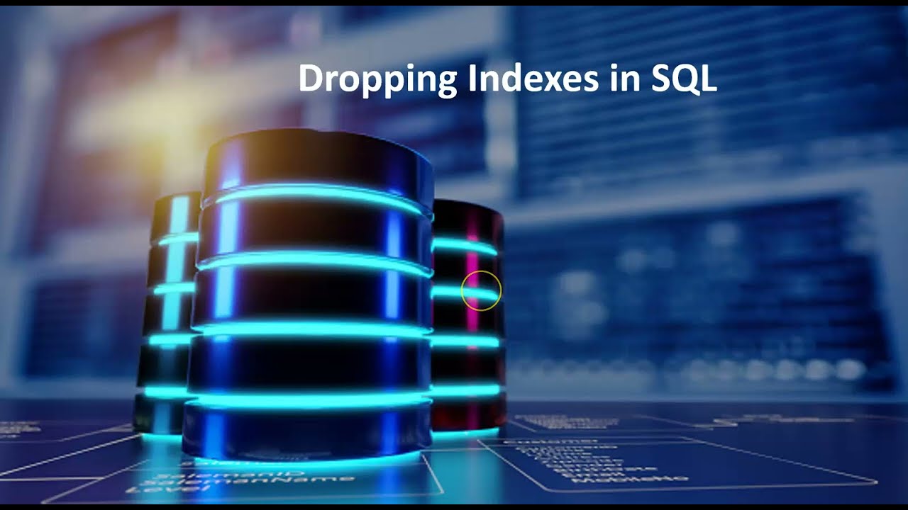 Dropping Indexes in SQL