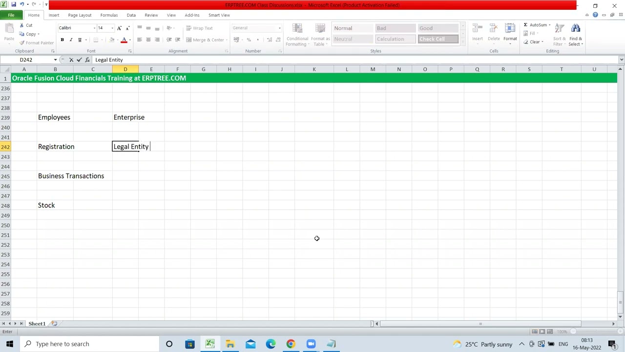 Enterprise Structure in Oracle Fusion Applications | Overview - Part1