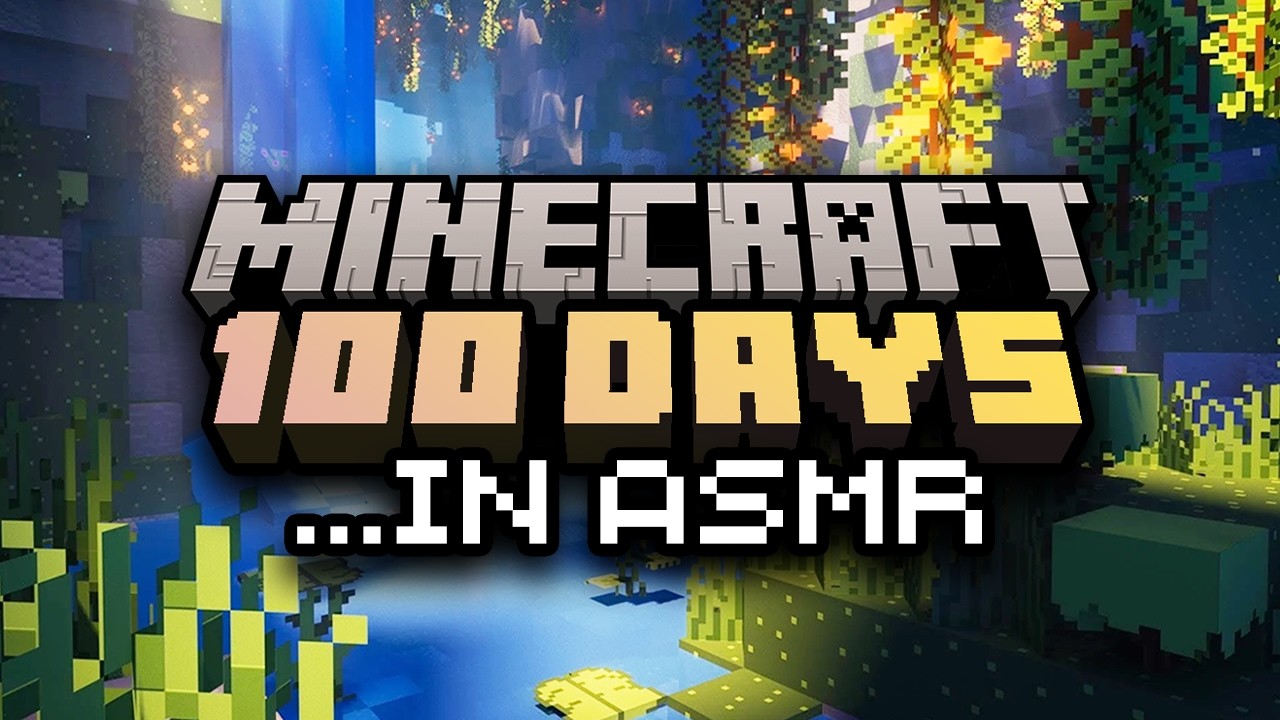 ASMR ☆ Full 100 Days in ASMRcraft ⛏️😴 | 9 hours, no mid-rolls ads