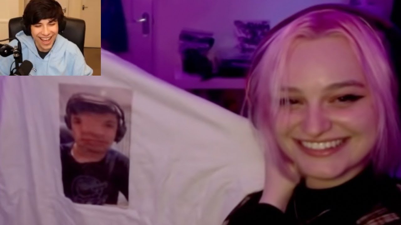 george reacts to niki SLEEPING with his shirt