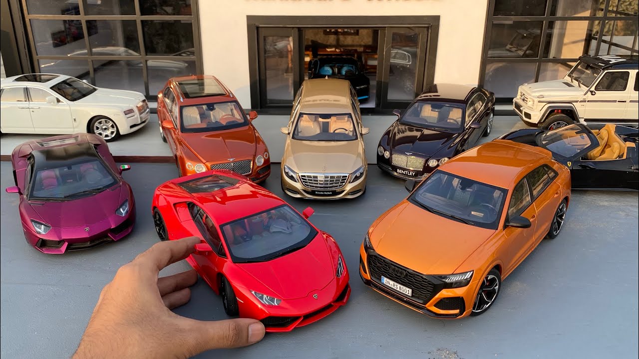 Mini Luxury Diecast Model Cars Collection with Luxury Dealership | Miniature Automobiles