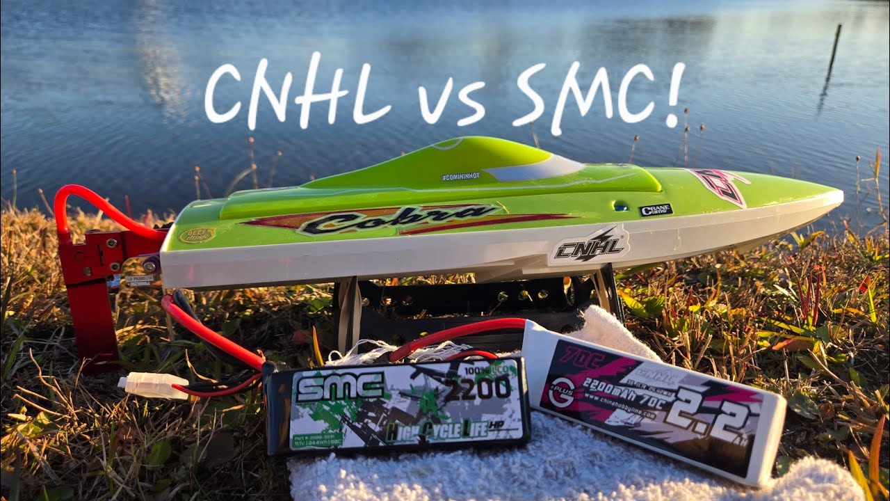 DTRC M450 Cobra Battery Comparison SMC vs CNHL 3S