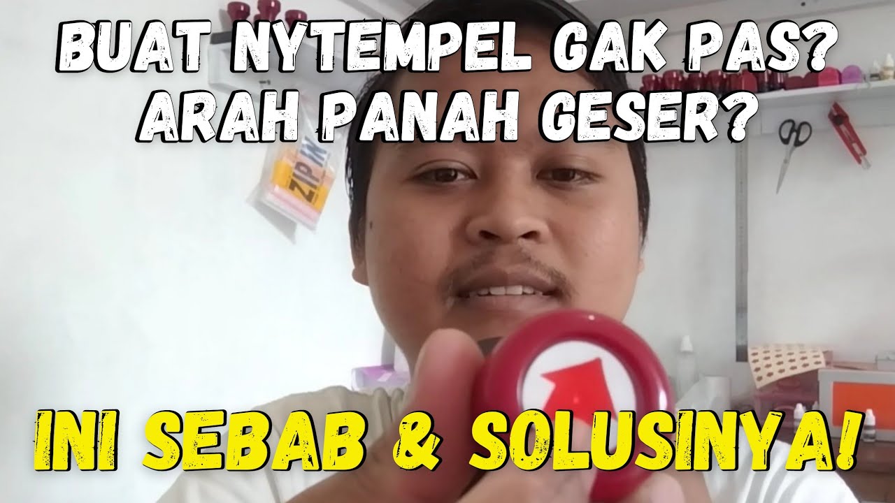 STEMPEL FLASH GAK PAS BUAT NYTEMPEL? ARAH PANAH GESER? INI SOLUSINYA!! | @koncocetak  #stempelflash