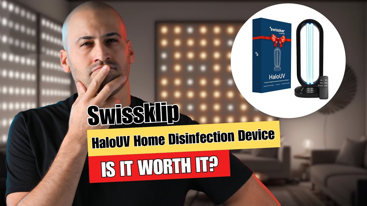 Swissklip HaloUV, Mold Remover, Home Disinfection Device, Dust Mites Remover, UV Light Sanitizer