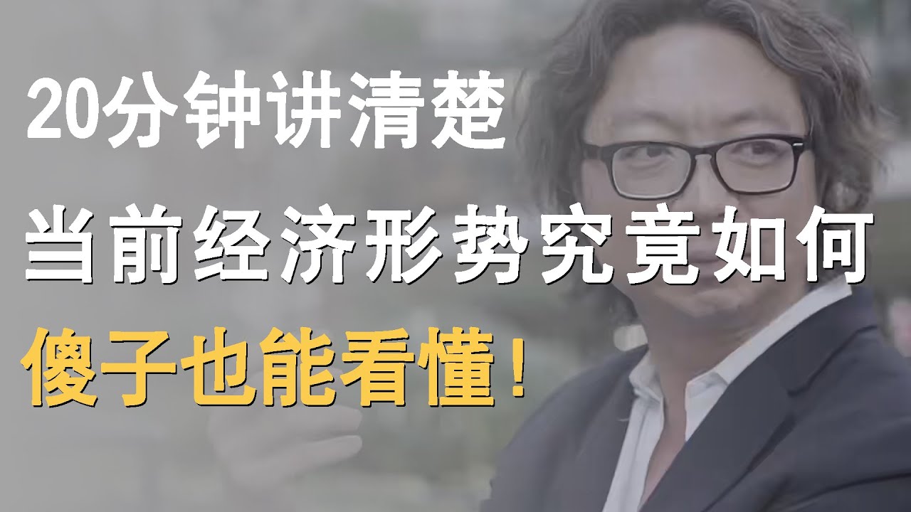 20分钟，讲清楚当前经济形势为什么这么难？傻子也能看懂！
