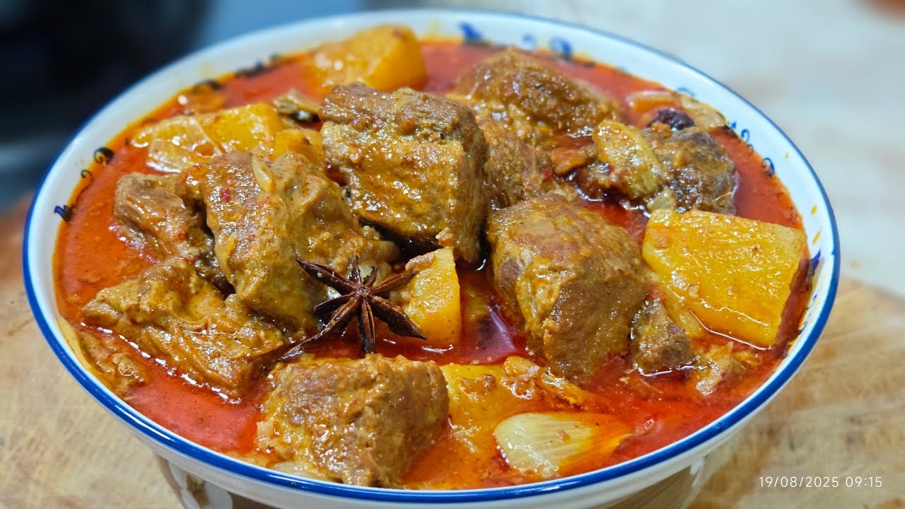 សម្លសារាម៉ាន់សាច់គោ (ការីសារាម៉ាន់) ឆ្ងាញ់ប្លែកឈ្ងុយគ្រឿងទេសគ្រប់មុខ Delicious food channel 
