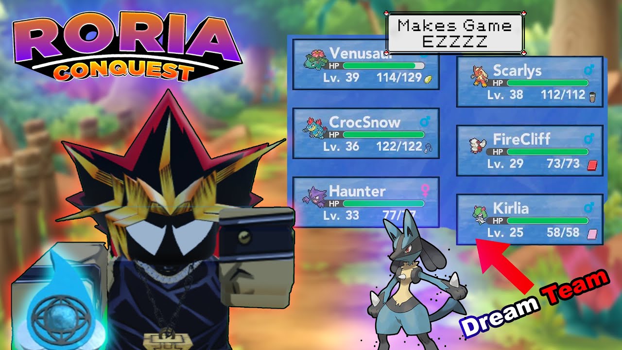 Наконец-то я собрал команду своей мечты в самой сложной версии Pokemon Brick Bronze | Roria Conquest