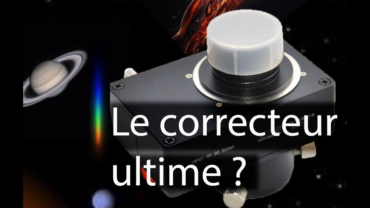 Test du correcteur de réfraction 4 prismes robotisé eADC de Shrizhe (Sun Observer).