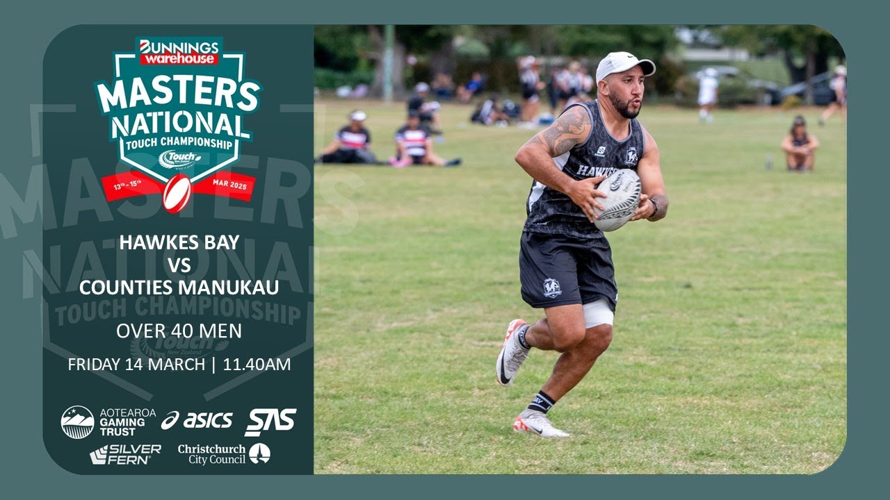 Over 40 Men | Hawkes Bay vs Counties Manukau | 2025 Bunnings Masters National Touch Championship