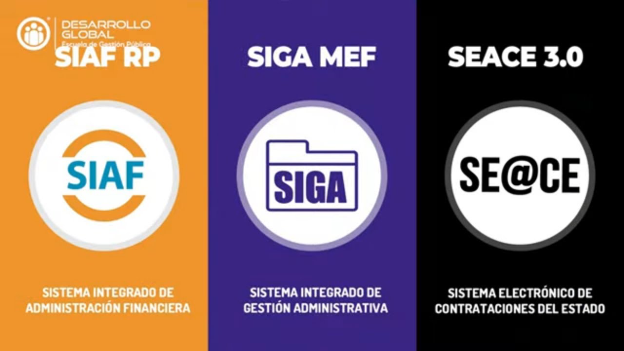 SIAF SP, SIGA MEF y SEACE 3.0 (Diploma) 2025