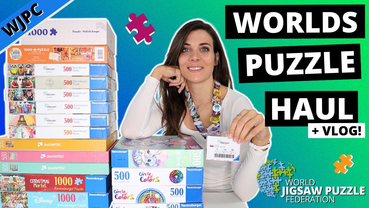 Внутри чемпионата мира по пазлам! (Видеоблог + Пазлы)