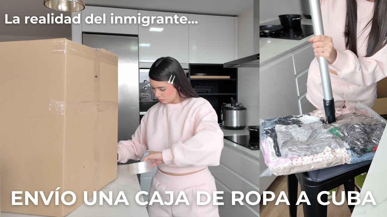 Envío una caja llena de ROPA para mi familia en CUBA desde ESPAÑA 🇨🇺🇪🇸| Así se ve realmente emigrar!