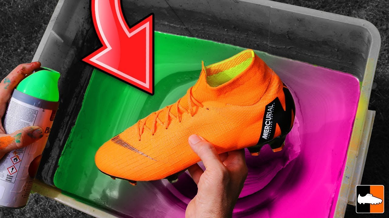 How To Hydro Dip Football Boots! ⚽ CR7 Soccer Cleats