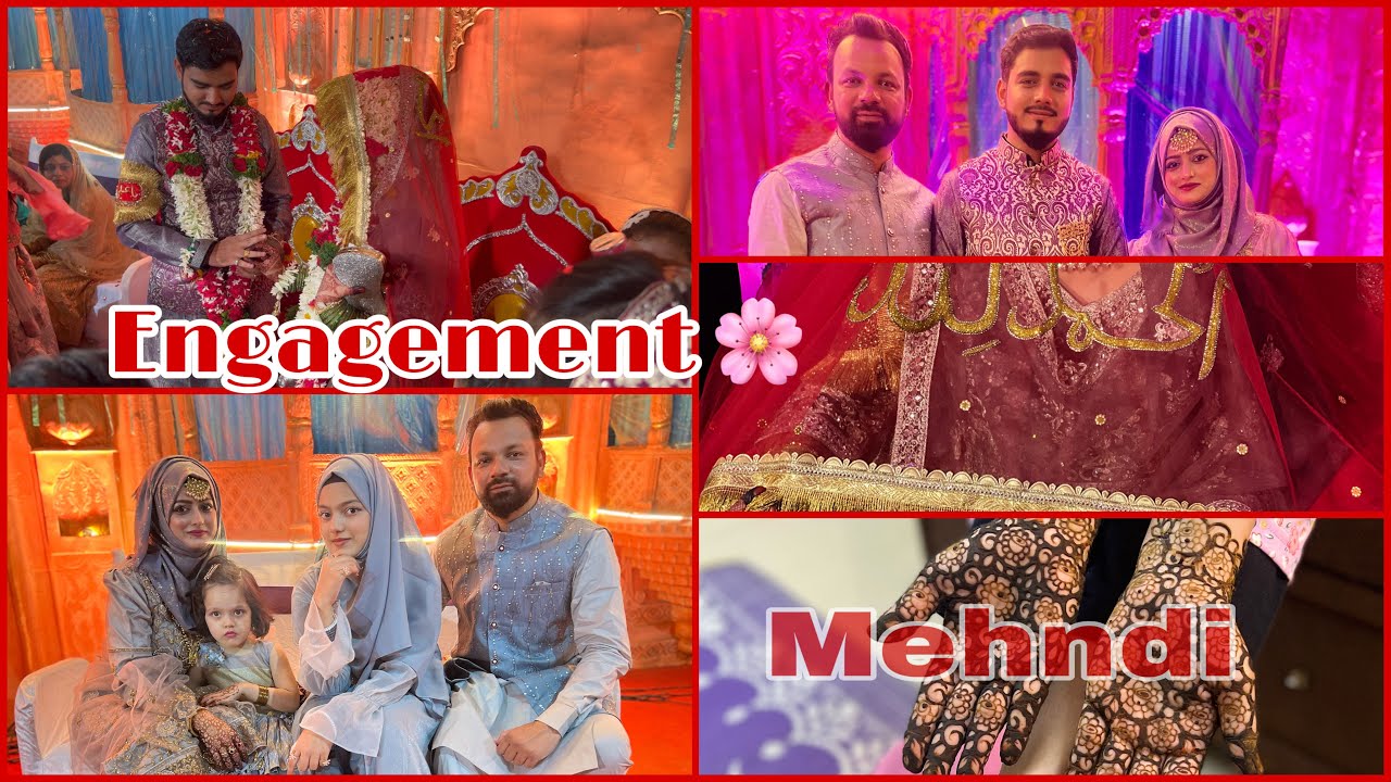 Mehndi & Engagement Vlog 🌸#meenazfam #mehndi#viral #vlog #engagement #bride #groom #mehndi #travel