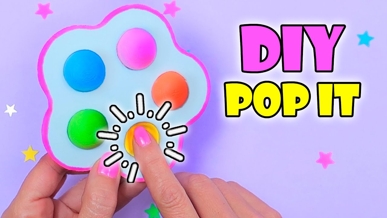 DIY Pop It Fidgets! Viral TikTok fidget toys / How to make Pop It fidgets / TikTok fidget toy