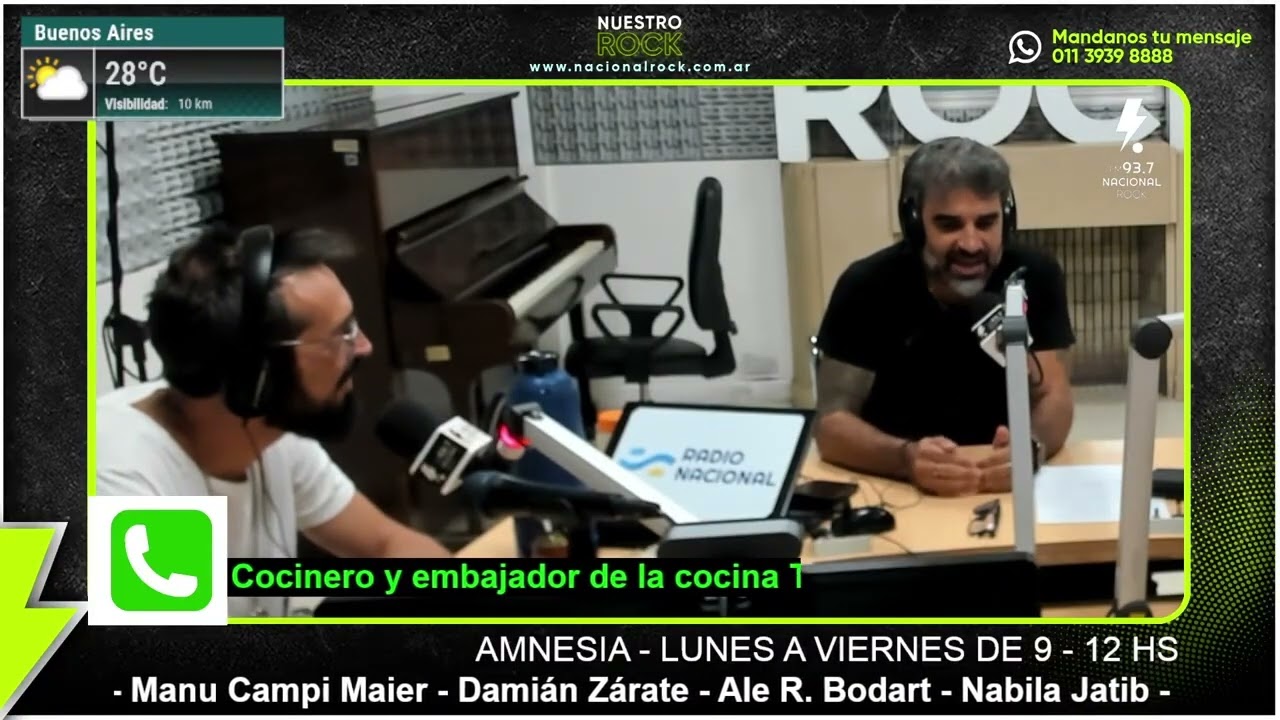 El Chaqueño Palavecino y Napo Castellote compiten por sus empanadas