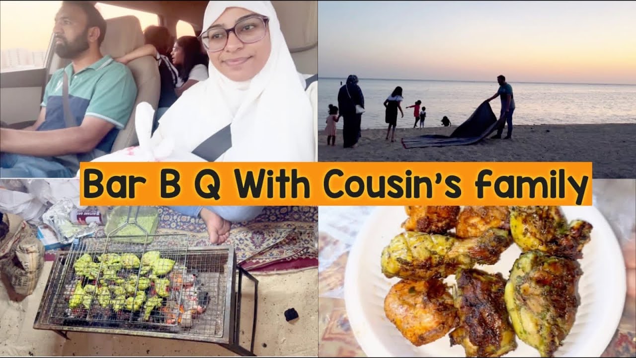 Family Get Together At Beach🏝️|Bar B Q With Tea ☕️ At Beach |Fun Time