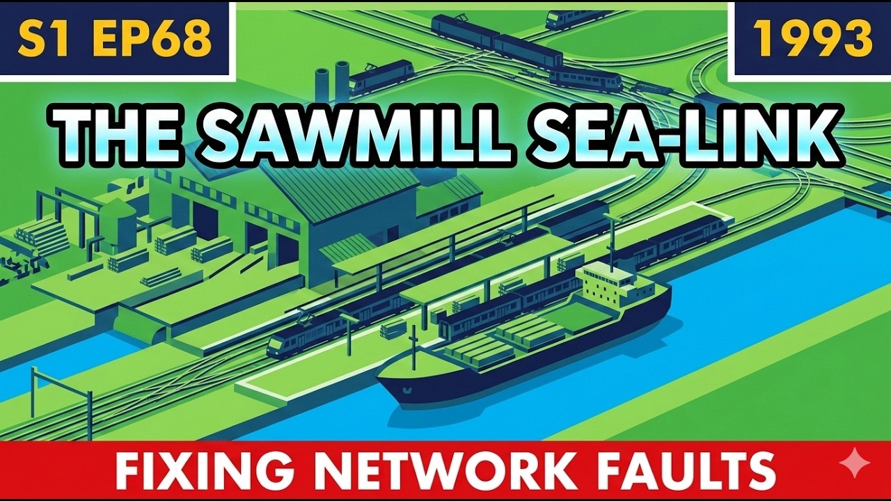 OpenTTD 100-Year Empire | S1 EP68: The Steel Clear-Out & The Sawmill Sea-Link (1993)