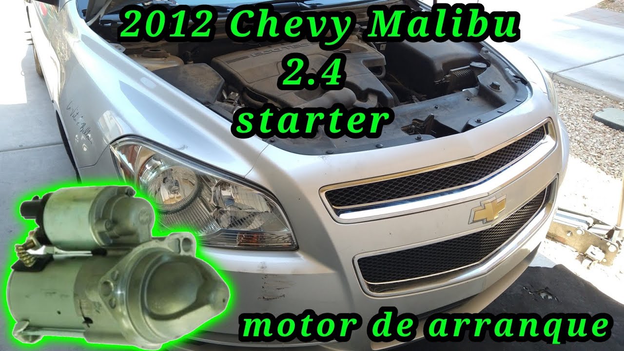 2012 Chevy Malibu 2.4 Cómo cambiar el motor de arranque (How to change the starter)