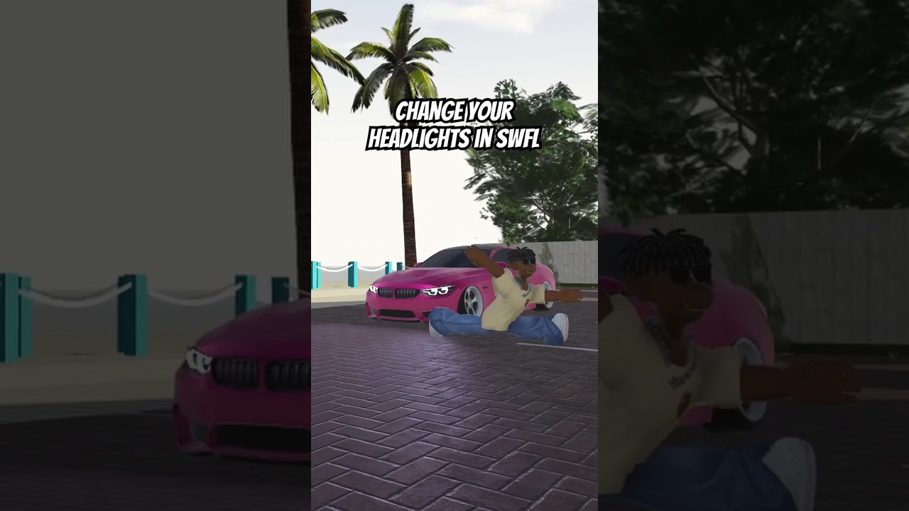 How to change your headlight color in SWFL #fyp #roblox #tutorial #southwestfloridaroblox #bmw