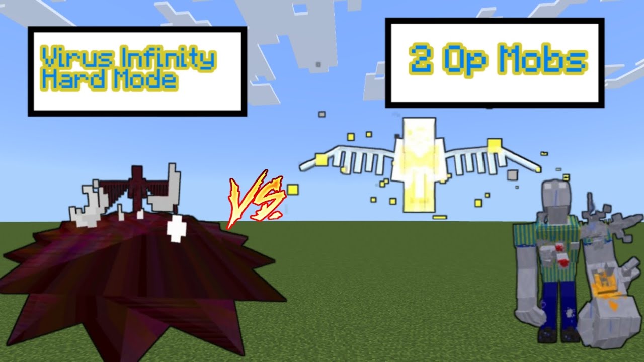 VIRUS INFINITY HARD MODE vs 2 OP  ENTITIY MOBS!