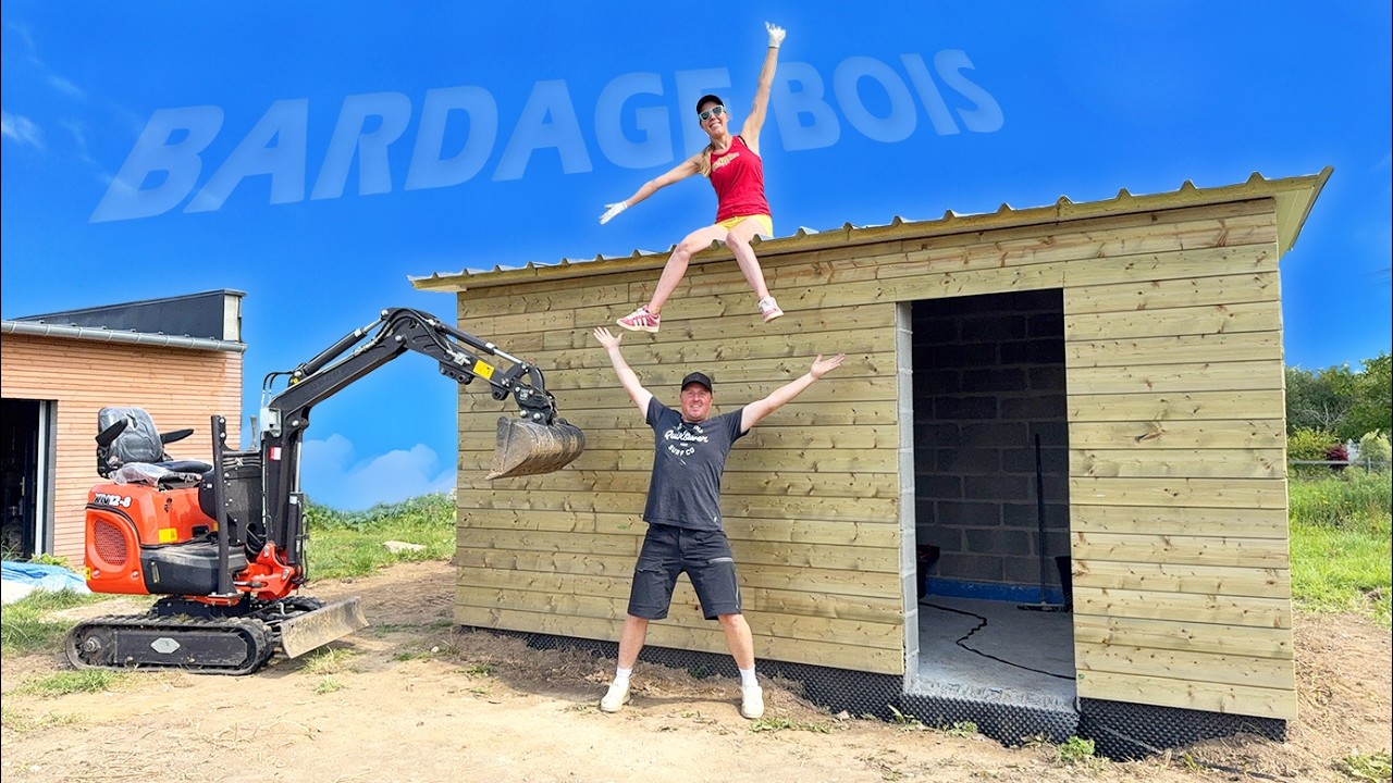 Bardage Bois et Ossature pos&eacute; en 5 jours (D&eacute;fi : Temps Record) - EP101 - travaux renovation