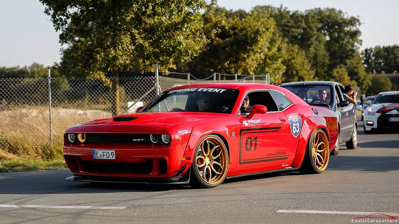 Dodge Challenger SRT-8 Hellcat PD900HC Prior Design - Burnouts, Accelerations & Drag Races !
