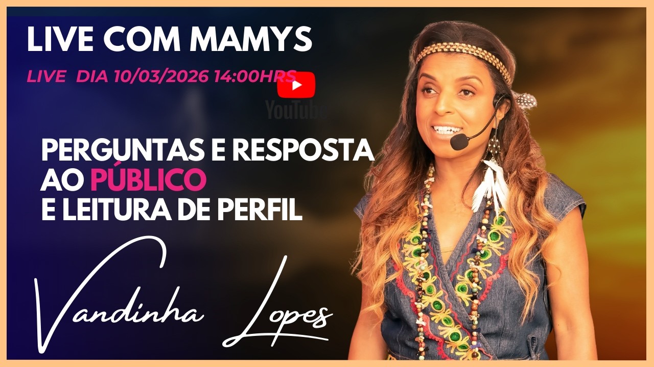 VANDINHA LOPES AO VIVO 10/03/2026 14:30HRS