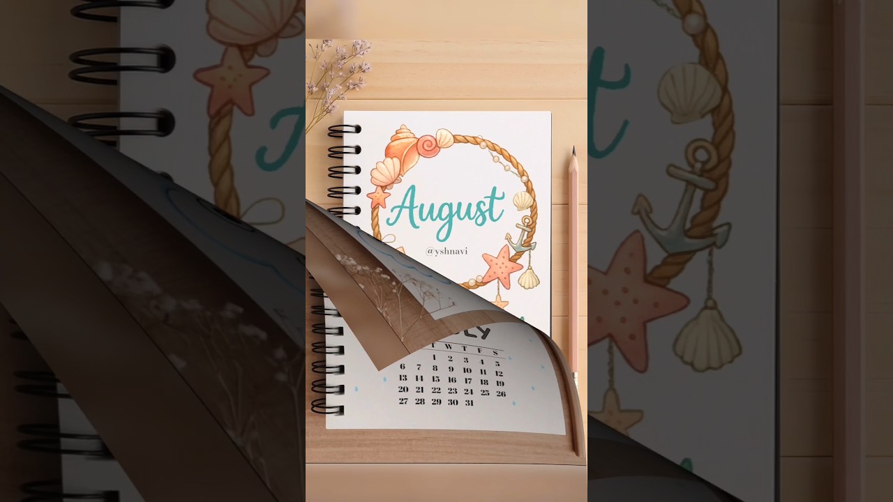 July August September Journal Front Page Design ✨ | Easy Monthly Cover Page Ideas #shorts #frontpage