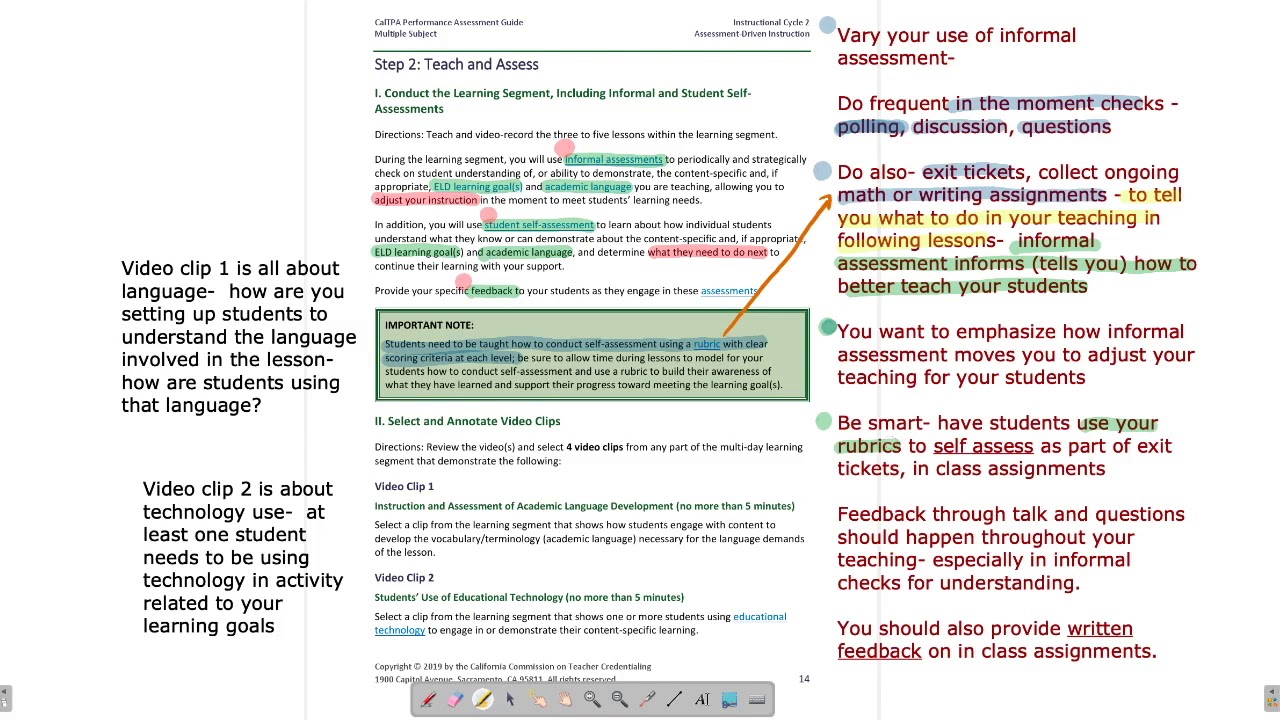 CalTPA Cycle 2 Step 2 Teach and Assess