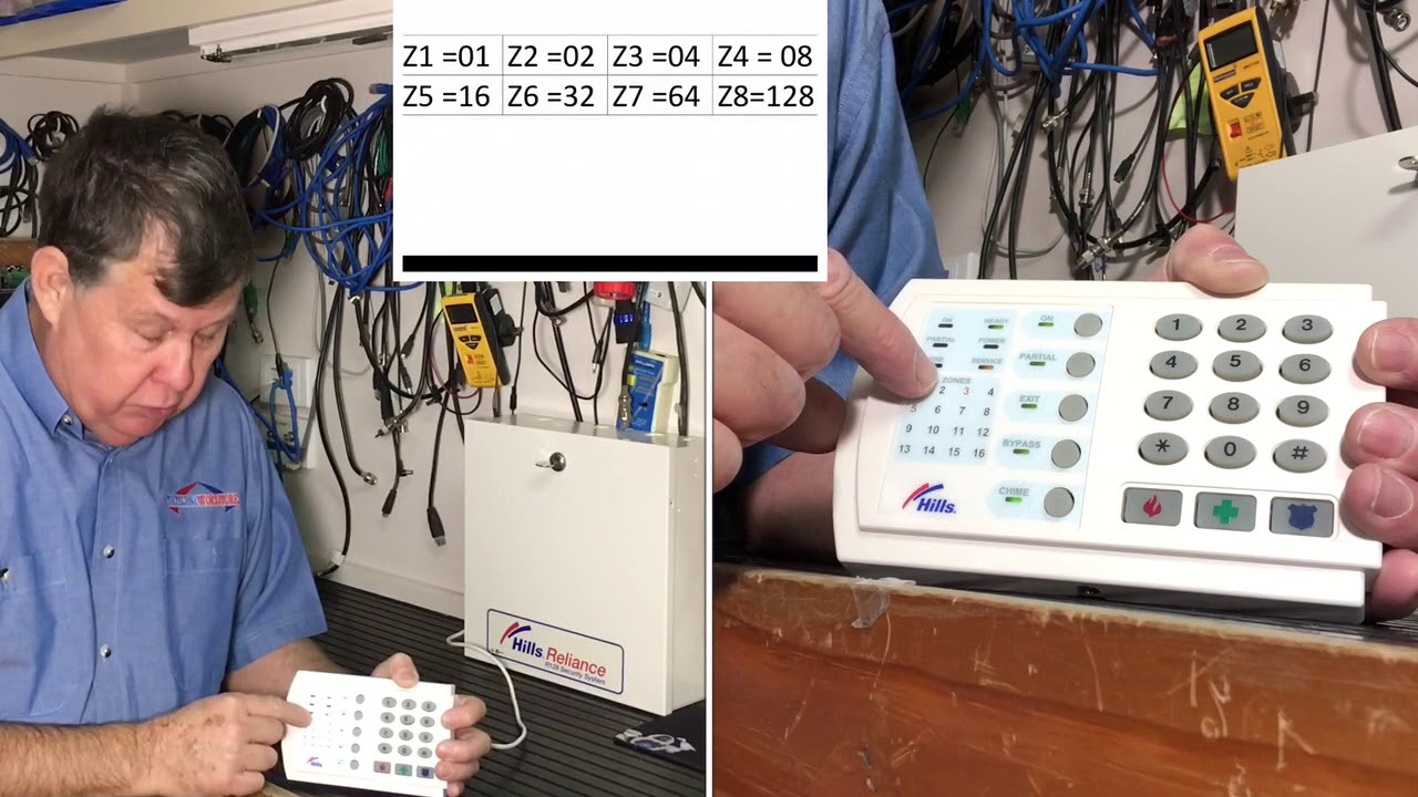 How to program a Hills NX or Reliance Alarm panel.