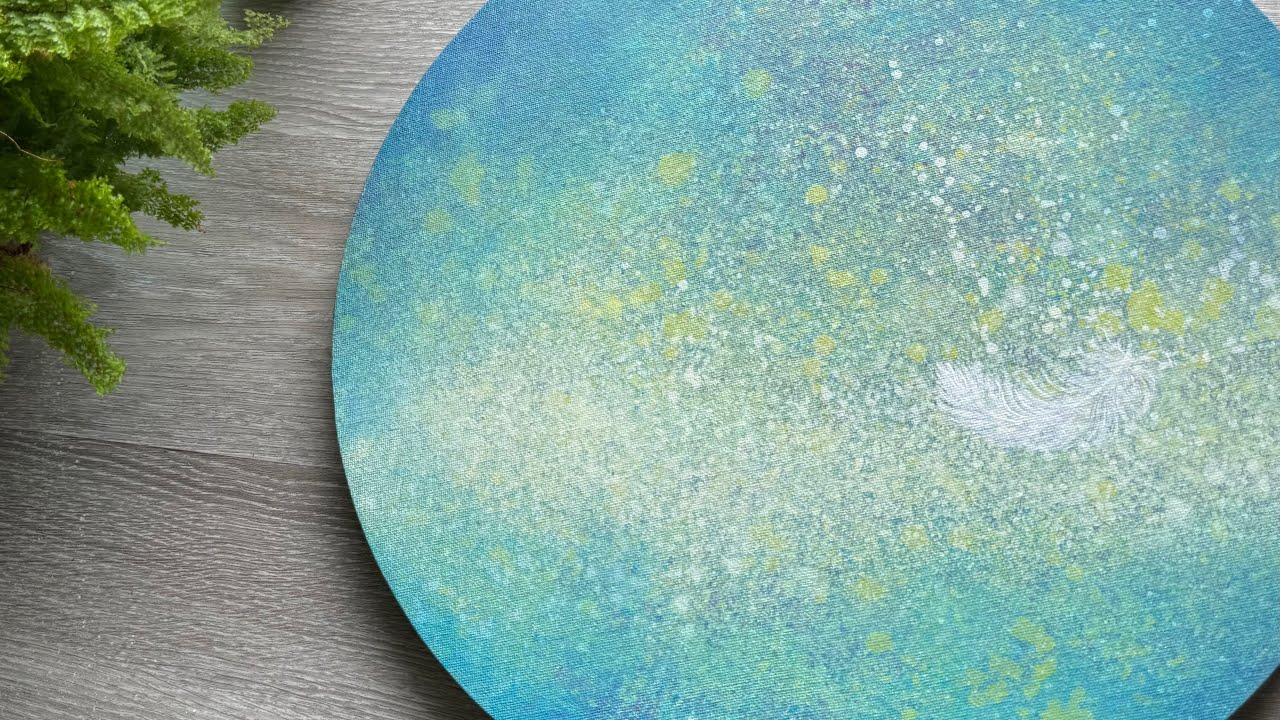 Acrylic painting 丙烯 壓克力畫 | 溫柔的羽毛