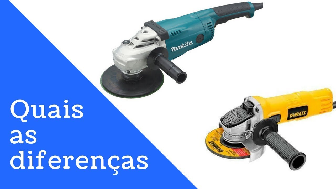 Politriz x lixadeira x esmerilhadeira - Quais as diferenças?