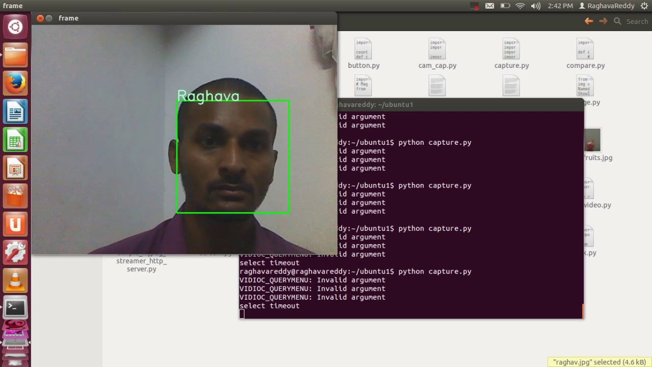 Face Recognition in openCV Python Using a Webcam