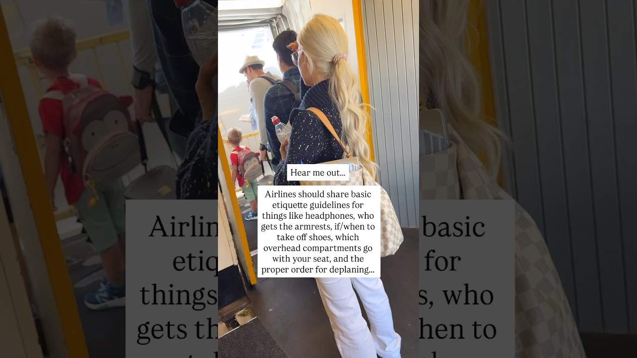 Hear me out&hellip; on airplane etiquette ✈️