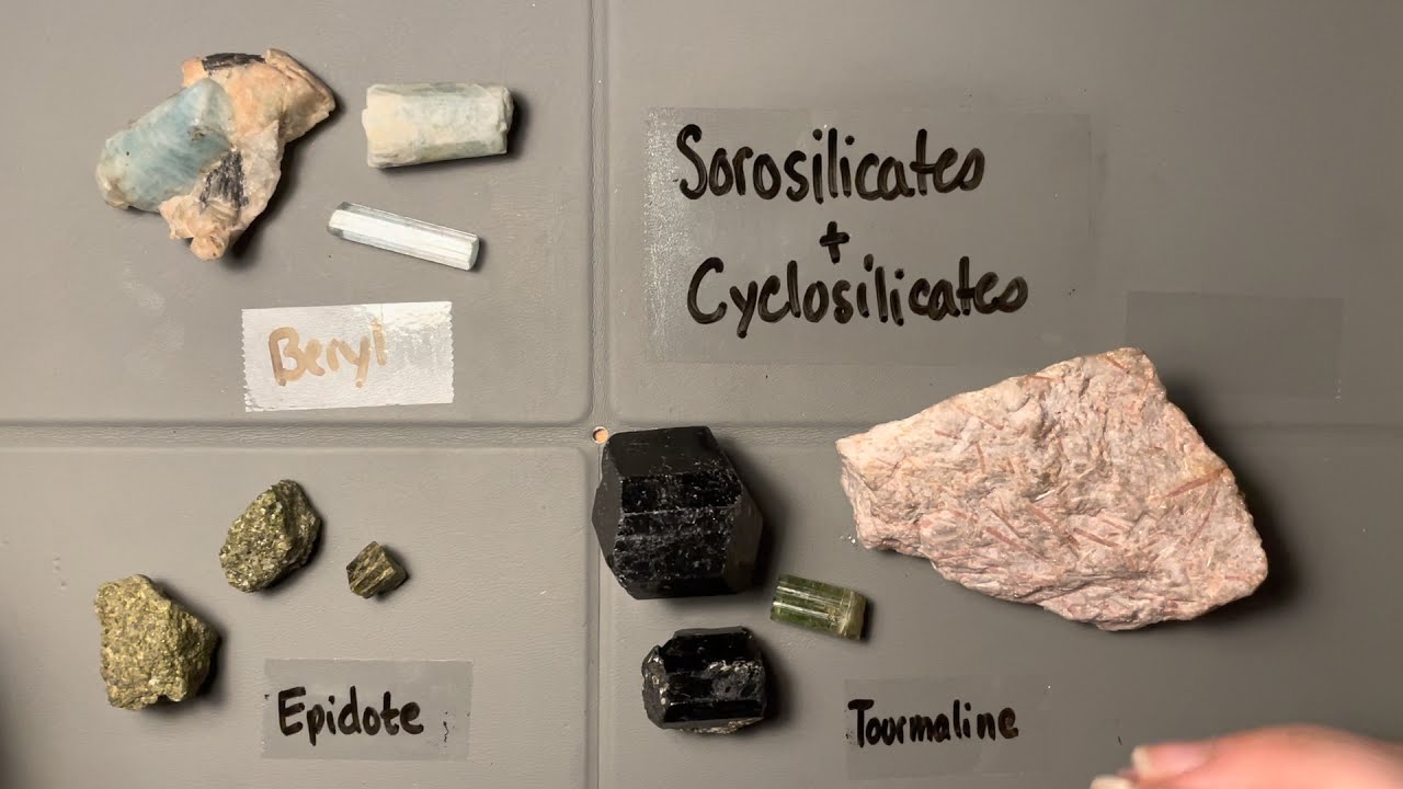 Mineral Identification : Sorosilicates and Cyclosilicates