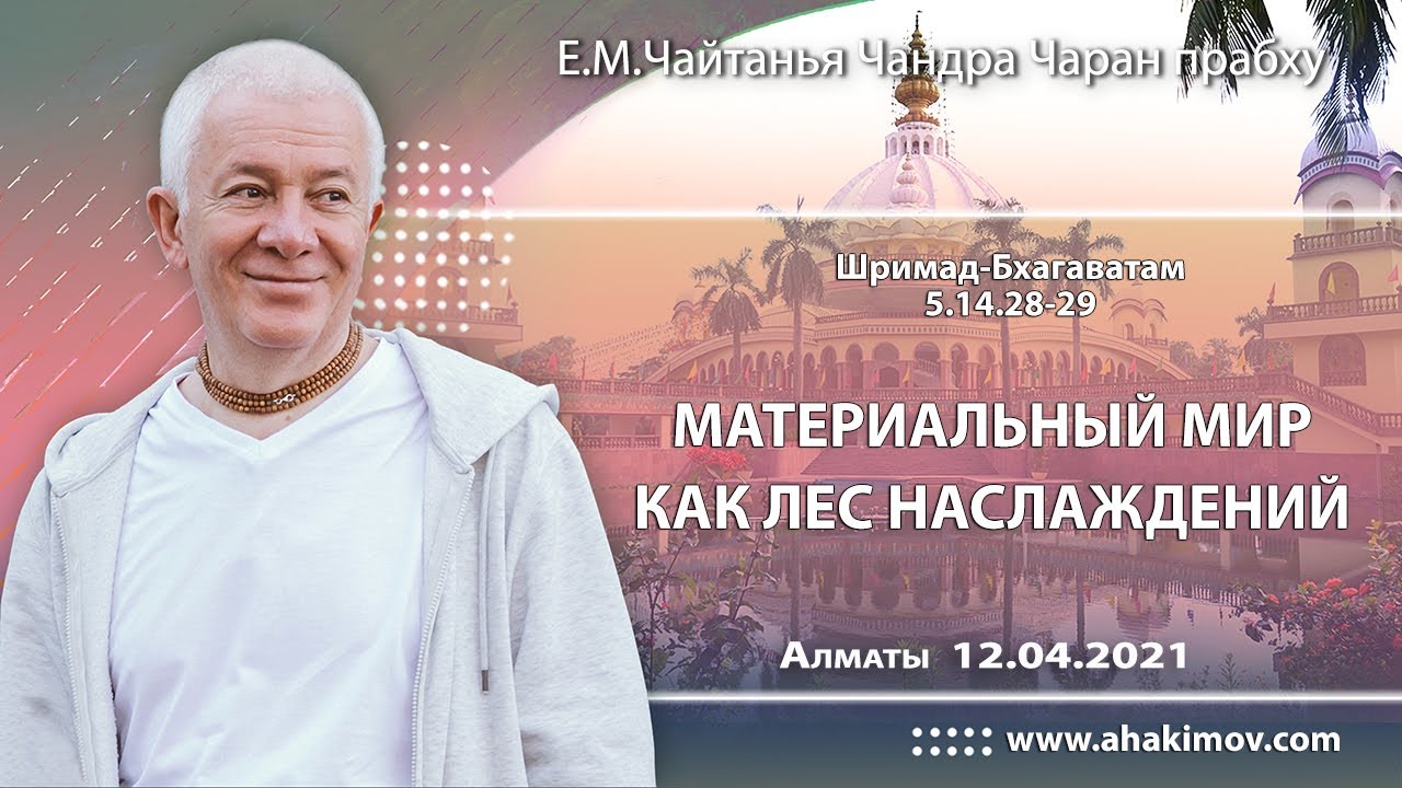 12/04/2021, ШБ 5.14.28–29, Материальный мир как лес наслаждений - Чайтанья Чандра Чаран Прабху
