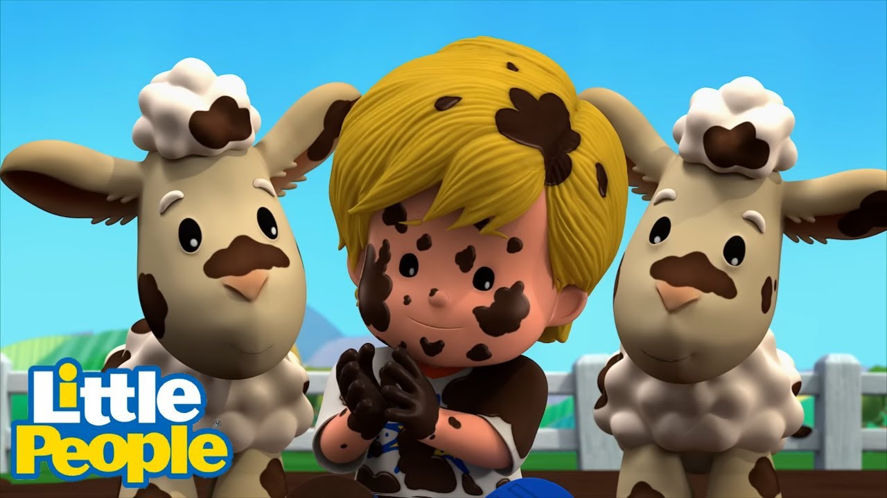 Little People | Eddie made a MESS! So Dirty! 😨 | Full Episodes | Little People Fisher Price
