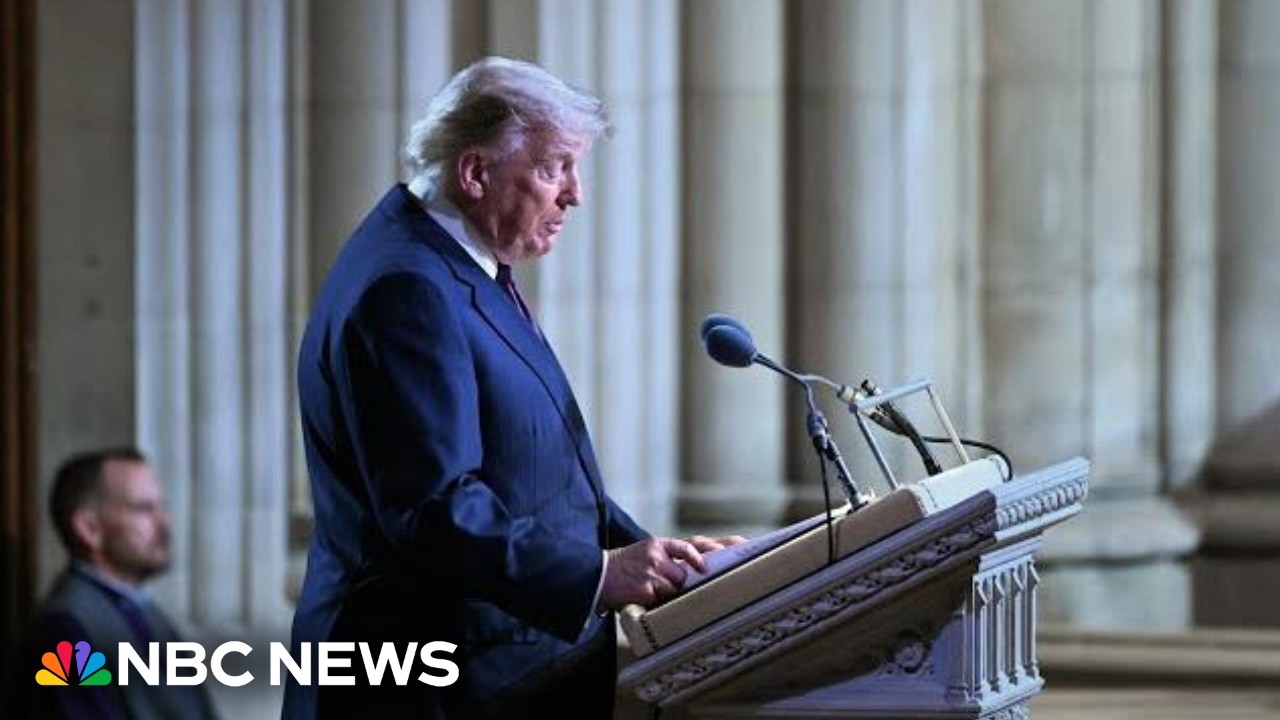Watch President Trump's full tribute to Sen. Lindsey Graham at his funeral