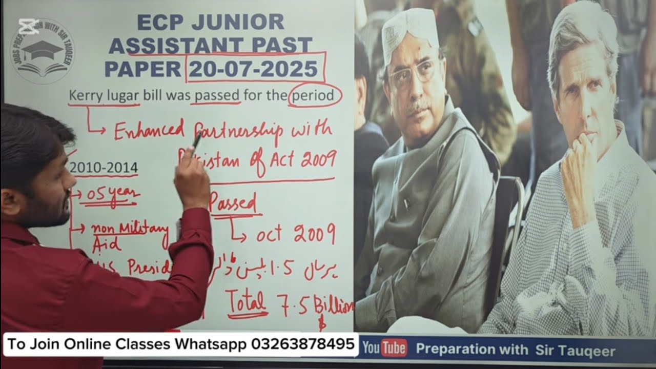 ECP Junior Assistant Past Paper 2025 | PPSC Preparation Daily FPSC SPSC CSS KPPSC PMS GK and MCQs